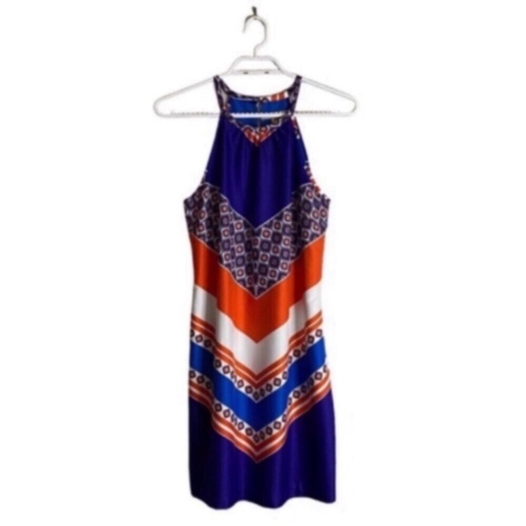 Banana Republic Blue Sleeveless Halter Sundress - Picture 6 of 9